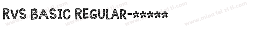RVS BASIC Regular字体转换